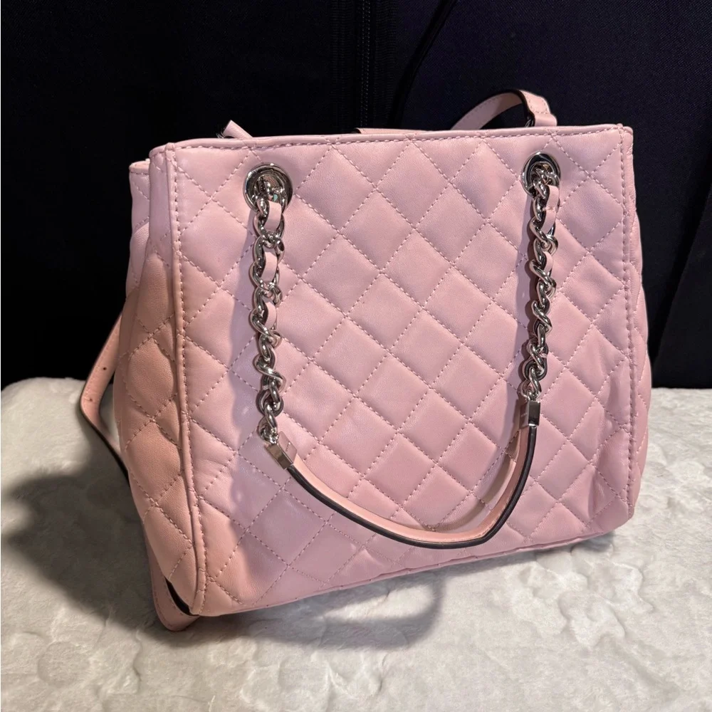Michael Kors 30H5GAHT1L Susannah Quilted Blossom Leather Small Tote Women's Bag